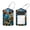 multicolored 4, variant on 2 Pcs Luggage Tags, Blue Rose Rustic Wood Plank Privacy Cover ID Label with Stainless Steel Loop and Address Card for Travel Bag Suitcase