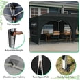 thumbnail image 4 of Al Fresco 10 x 20 FT Ez Pop Up Outdoor Party Tent, Heavy Duty Canopy with 6 Removable Sidewalls Waterproof BBQ Backyard Gazebo, Black, 4 of 8