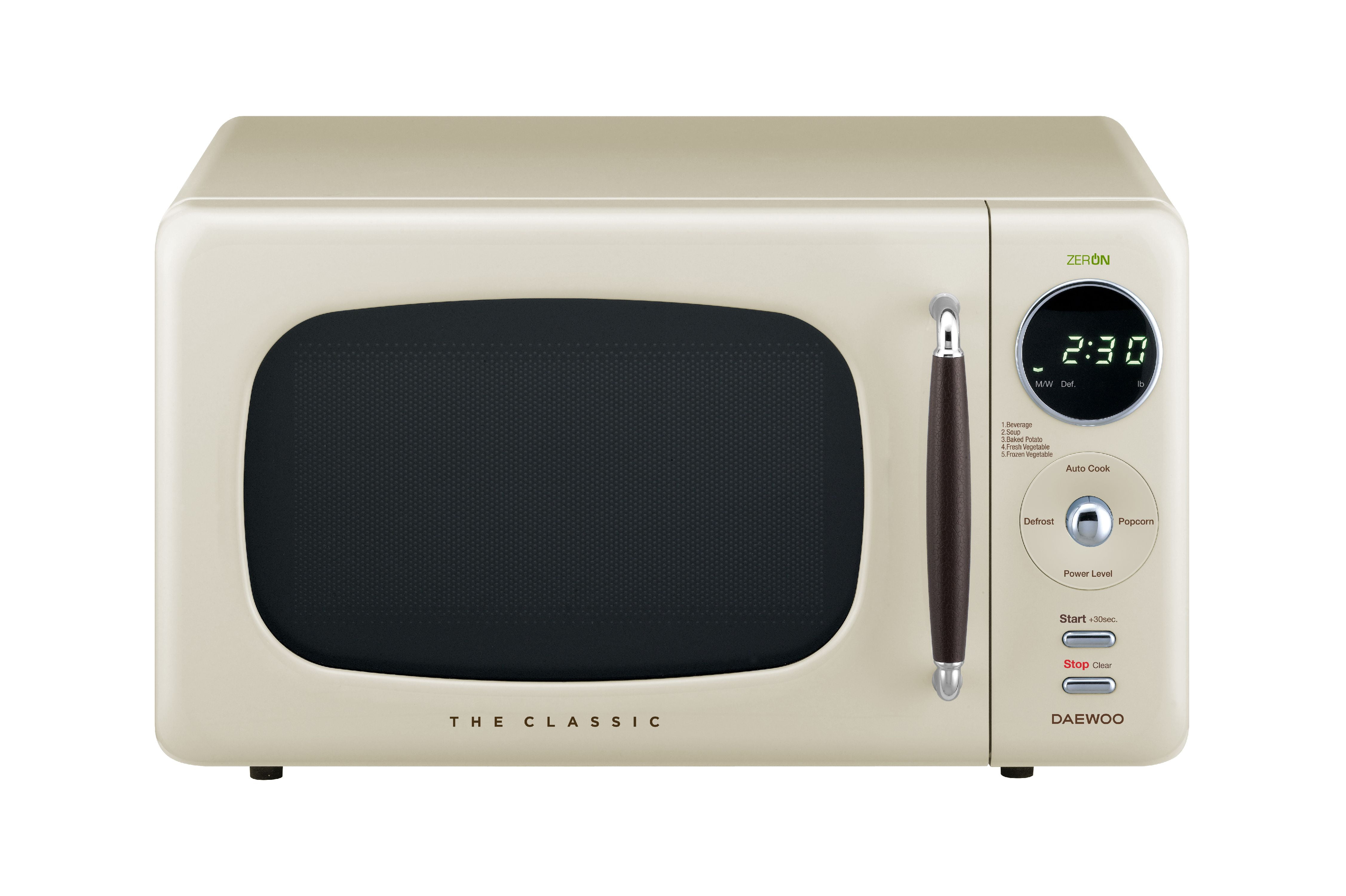 Daewoo KOR07R3ZEC 0.7 Cu. Ft. 700W Retro Countertop Microwave Oven