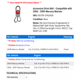 thumbnail image 2 of Accessory Drive Belt - Compatible with 2006 - 2009 Mercury Mariner 2007 2008, 2 of 2