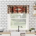 thumbnail image 3 of Ethnic Curtain Valance Rustic Boho Floral Branches Abstract Geometric Curtain Valance Living Room Bedroom Kitchen Home Decor 54"x18", 3 of 5