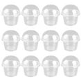 thumbnail image 1 of HLONK 20Pcs Clear Plastic Cupcake Containers With Lids 8 oz Disposable Dessert Cups, 1 of 5