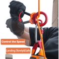 thumbnail image 3 of Rescue Figure 9 Descender Long Handle, Aluminum Alloy Climbing Descender Rappelling Gear Belay Device, 3 of 7