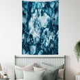 thumbnail image 4 of Marble Tapestry, Antique Marble Stone with Blurry Distressed Motley Fractal Effects Illustration Artwork, Wall Hanging for Bedroom Living Room Dorm Decor, 60W X 80L Inches, Blue, by Ambesonne, 4 of 5
