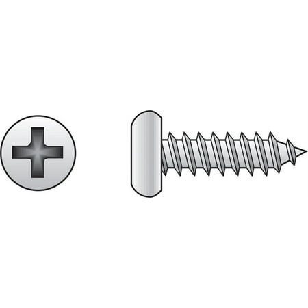 

Hillman Fasteners 80063 No. 10 x 0.63 in. Phillips Pan Head Sheet Metal Screw- Pack 100