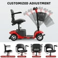 thumbnail image 5 of Arshin Mobility Scooters for Seniors,4 Wheels Mobility Scooters Lightweight and Portable,180W 24V Motor,Suitable for Travel,Adults,Elderly(Red), 5 of 18
