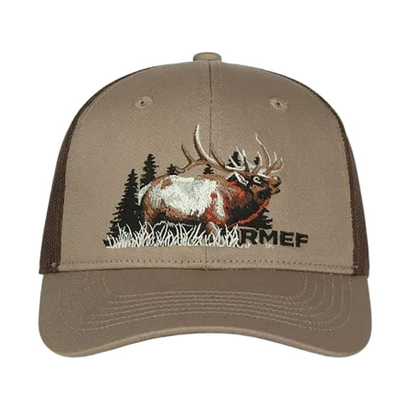 RMEF Men's Bull Hat Tan One Size Fits Most