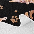 thumbnail image 5 of Manfei Kawaii Golden Retriever Quilt King, Cute Dog Lover King Coverlet Set, Black Gold, 3-Piece, 1 Bedspread and 2 Pillowcases, 5 of 7