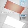 thumbnail image 4 of Red Orange Ombre Fluorescent Light Covers, Modern Gradient Abstract Art Magnetic Light Covers for Ceiling Lights, Fluorescent Ceiling Shade Filters for Classroom Bedroom Office 4x2Ft x 1PCS, 4 of 8