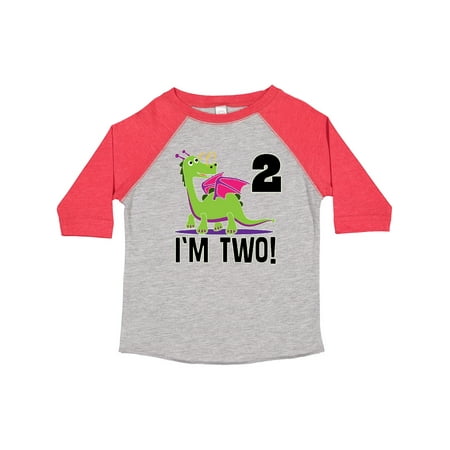 

Inktastic 2nd Birthday Outfit Girl Dragon Gift Toddler Toddler Girl T-Shirt