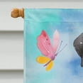 thumbnail image 3 of Black Labrador Easter House Flag, 3 of 4