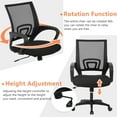 thumbnail image 5 of Home Office Chair Desk Computer Chair Adjustable Ergonomic Lumbar Support Armrest Executive with High Density Mesh 360 Degree Swivel Chair for Men Women Adults, Black, 5 of 8