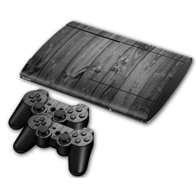 Skin Pegatina Estampa (Madera Gris) MandaLibre PlayStation 3 Super Slim