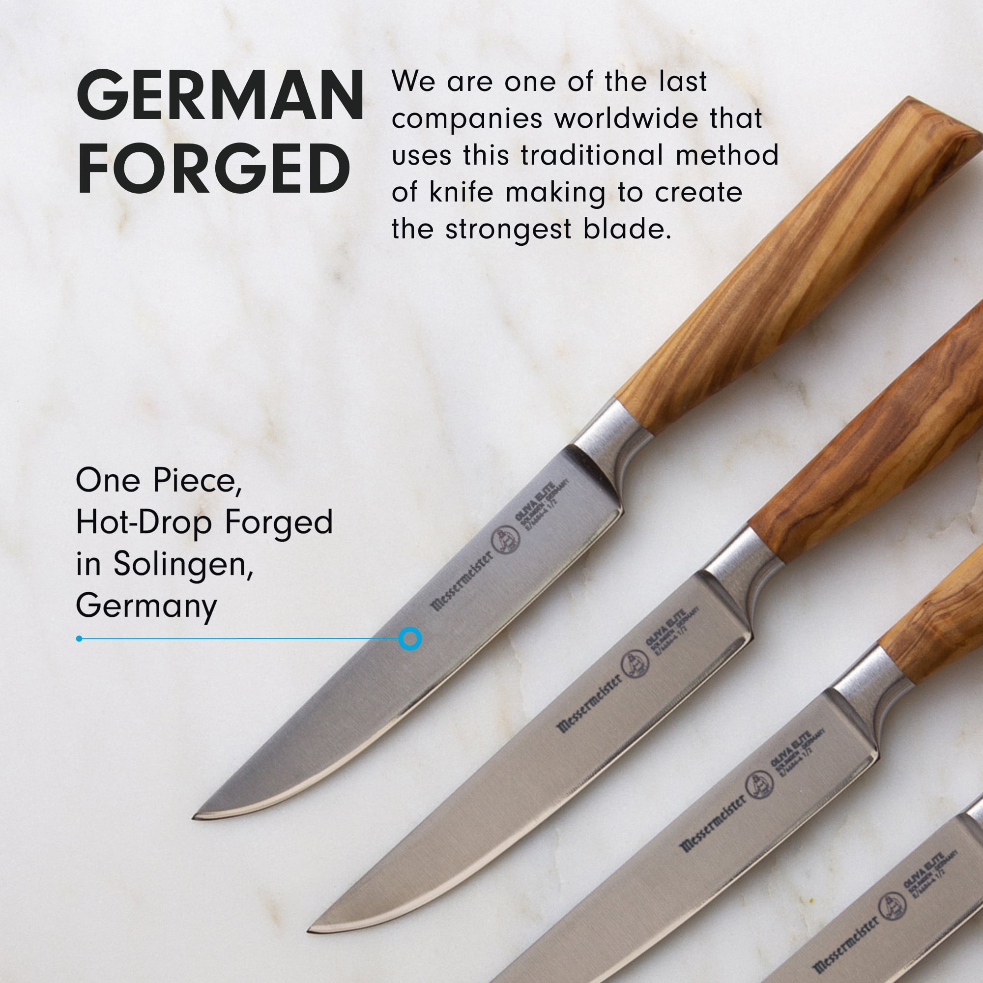 Messermeister Oliva Elite Fine-Edge Steak Knife Set