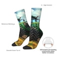 thumbnail image 4 of Vsdgher Green Tractor Field Crew Socks for Men & Women, Breathable Casual Athletic Ankle Socks, 4 of 6