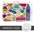 thumbnail image 2 of Pofeuu London Symbols Print Flannel Doormats Rug16"x24"Rug Washable Doormats Indoor Outdoor Rugs for Layered Front Door Mats, Porch, Kitchen, Entryway, 2 of 7
