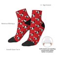 thumbnail image 6 of Fuzoiu Bulldog Red Print Adult Socks, Crew Moisture-wicking Socks, Unisex Cushion Crew Socks,Casual Sports Ankle Socks, 6 of 7