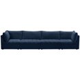 thumbnail image 4 of Meridian Furniture Jacob Navy Velvet Modular Sofa, 4 of 9