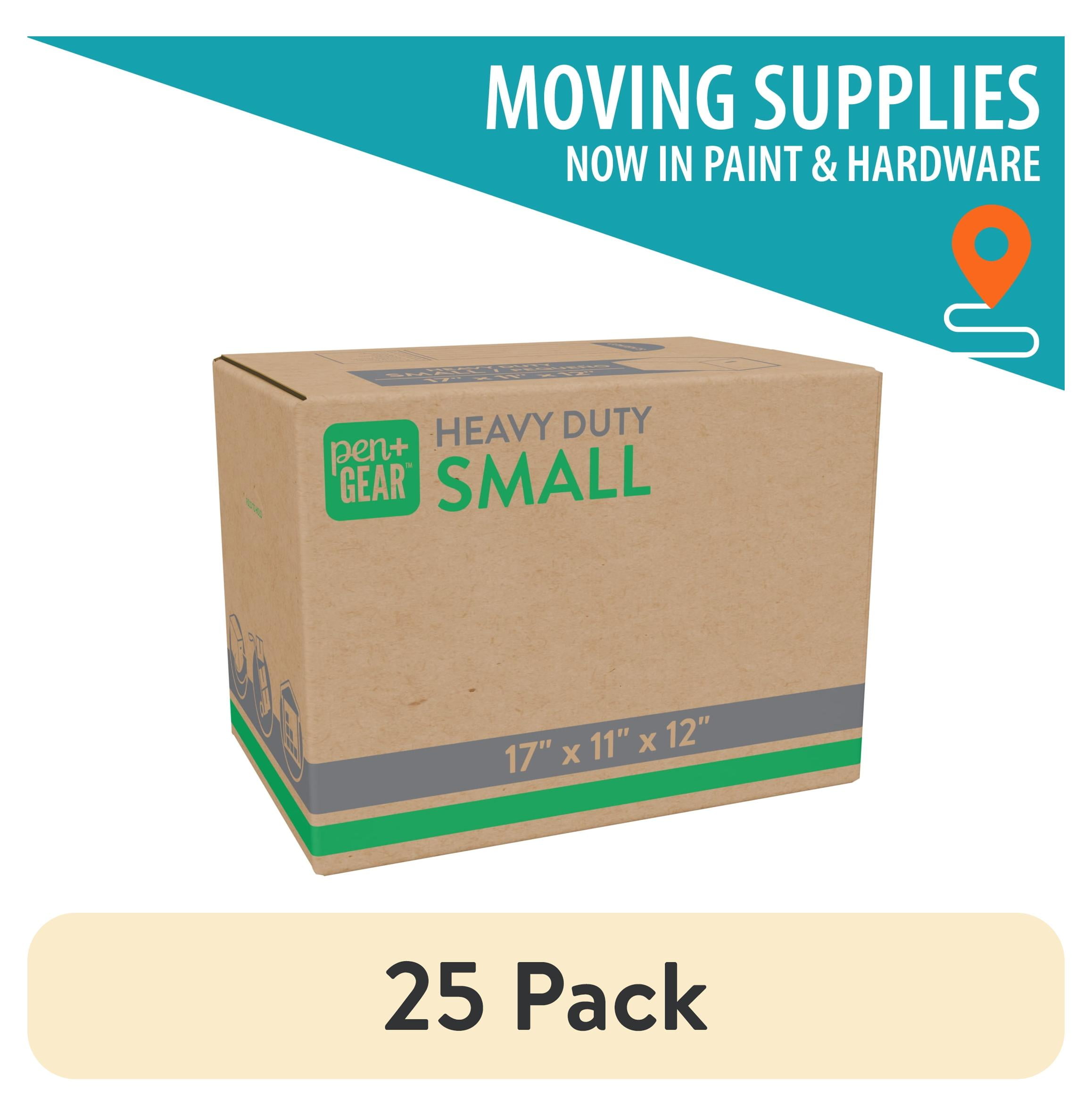 (25 pack) Pen+Gear Small Heavy Duty Kraft Moving Boxes, 17L x 11W x 12H