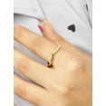 thumbnail image 2 of JewelersClub 14K Gold over Silver Wishbone Friendship Ring for Women | Dainty Gold over Silver Promise Ring For Women | Silver Friendship Ring For Women, 2 of 5