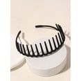 thumbnail image 3 of 3 PCS Women Non-Slip Resin Hair Comb Hairband Headband Hoop With Teeth Headwear, 3 of 3