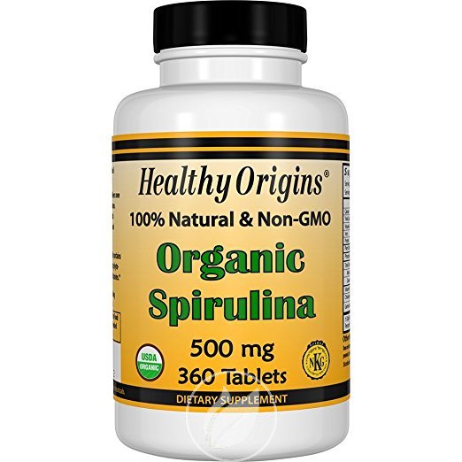 (4 Pack) Healthy Origins Spirulina 500Mg Orgkshr 360Tab