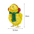 thumbnail image 2 of Escultura de Jardín Sunnimix Pollo con Bufanda Luz LED 26X12cm, 2 of 7