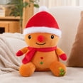 thumbnail image 4 of TOYOUME Gingerbread Man Plush Cloth Doll Pillow, Soft Stuffed Christmas Figurine, 9.45 Inches, 1-Piece, for Mantel Tree or Holiday Gift, D, 4 of 8
