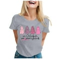thumbnail image 1 of YDLCAFD T shirt In October We Wear Shirt For Women Cancer T Shirt Short Sleeve Ribbon Tee Tops, 1 of 4