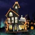 thumbnail image 4 of Decoración De Mesa De Halloween De Duende De Madera Embrujada, Mesa Fantasma, Adornos 3D Con Luz Led Para El Hogar, Cocina, Adornos De Escritorio Eigraketly HA037598-00, 4 of 6