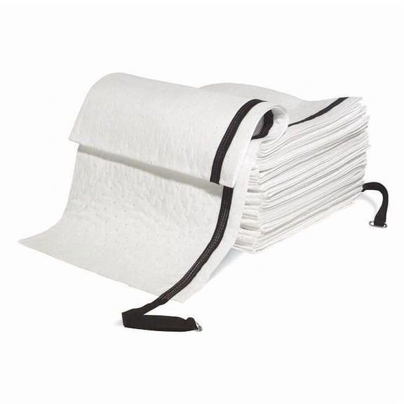 Spilltech Protector Sweep,White,PP,100 ft. L,19" W WSWL100F