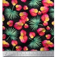 thumbnail image 1 of Soimoi Cotton Duck Fabric Leaves & Laceleaf Floral Fabric Prints by Yard 42 Inch Wide, 1 of 1