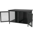 GDLF Double Dog Crate with Divider for 1 or 2 dogs, Indoor Kennel Cage