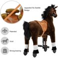 thumbnail image 3 of Wanan Ride on Horse for Kids with Reins and Cowboy Hat, Riding Horse Toy, (41.33'' Height) Ride on Horse, Max Load 187LBS, Large Size for Age 7-Adult, 3 of 7