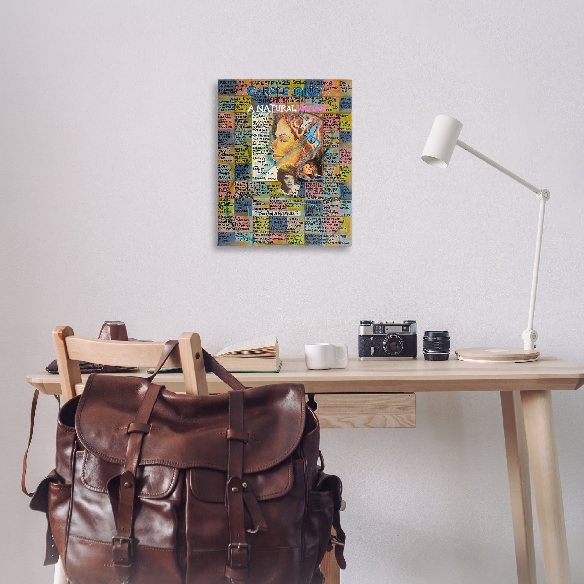 Stupell Industries Carole King Collage People Drawing Wrapped Canvas Art Print Wall Art, 24 x 30