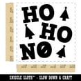thumbnail image 2 of Ho Ho No Funny Christmas with Xmas Trees Self-Inking Rubber Stamp Ink Stamper - Blue Ink - Large 1-1/2 Inch, 2 of 7