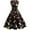 Black, variant on BLTIBY Women's Christmas Dress Printed Xmas Pleated Swing Dresses Sleeveless Round Neck Vintage Cocktail Prom Party Dress Outfits with Belt 2024 Black XXL