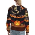thumbnail image 7 of Lsque Halloween Decoration Pattern Casual Women's Hoodie,Hooded Sweatshirt with Kangaroo Pocket,Pullover Hoodie with Eye-catching Drawstrings-Small, 7 of 7
