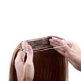 thumbnail image 3 of MY-LADY Thick Double Wire in Human Hair Extensions Invisible Headband Secret Fish Line No Clips/Tape Hairpiece Straight 16"/18"/20"/22" for Women, 3 of 9