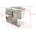 thumbnail image 2 of 90T-B Commercial Meat Slicer Stainless Steel Meat Cutting Machine with 10mm  knife set for Pork Beef Mutton and Pickles 110V, 2 of 10