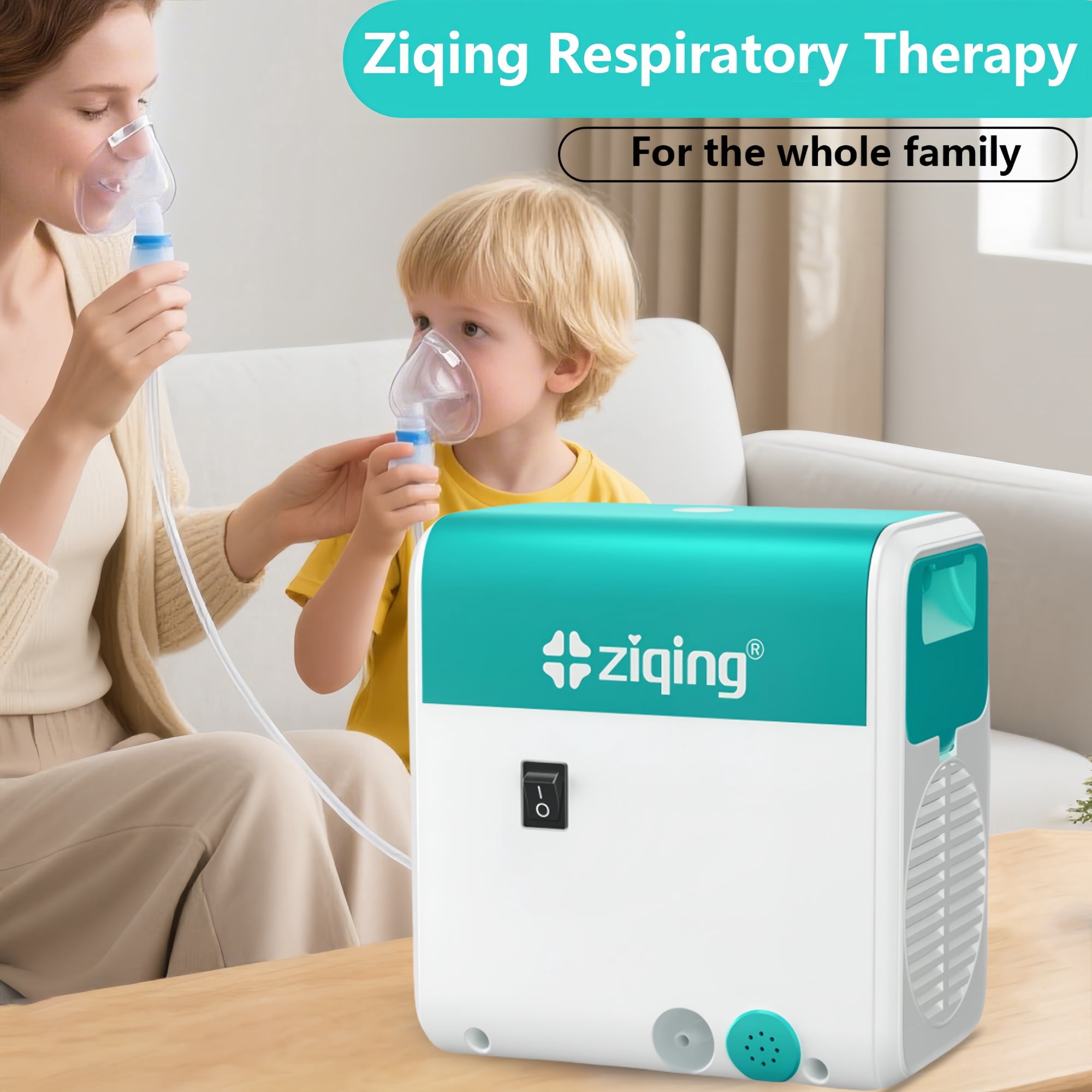 ZIQING Ultra-Quiet Portable Breathing Compression Humidifier for Home Use—Suitable for Adults and Children
