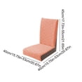 thumbnail image 5 of Dining Chair Covers, Stretch Chair Slipcovers, Orange, Polyester Blend Washable Chair Protectors, Elastic Fit Parsons Kitchen Chair Covers, Kitchen Hotel Banquet Wedding and Event Decor, 22 in, 5 of 5