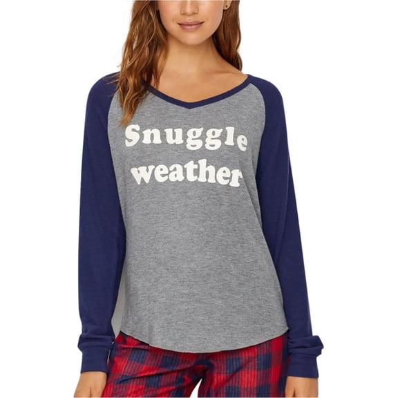 P.J. Salvage Womens Snuggle Weather Pajama Sweater, Grey, Small