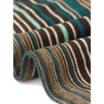 thumbnail image 5 of Agnes Orinda Women's Plus Size Babydoll Tops Vintage Striped Boho V Neck Long Sleeve Elastic Waist Casual Blouse 3X Orang Brown, 5 of 6