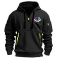 thumbnail image 1 of Styesk Sweatshirts for Men Men's Spring And Fall Printed Hooded Sweatshirt Zipper Multi-Pocket Pullover Sweatshirt, 1 of 3