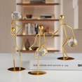 WINDLAND Athlete Crystal Ball Figurine for Creative Doing Sports