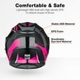 thumbnail image 4 of AHR RUN-M3 Modular Flip Up Helmet Full Face Dual Visor DOT Motorcycle Bike L, 4 of 9