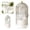 White, variant on 360° Rotating Toothbrush Holder with Cover, 3-Slot Dustproof Bathroom Vanity Organizer with Drainage System, Countertop Storage for Toothbrushes Toothpaste Makeup Brushes, Light Yellow