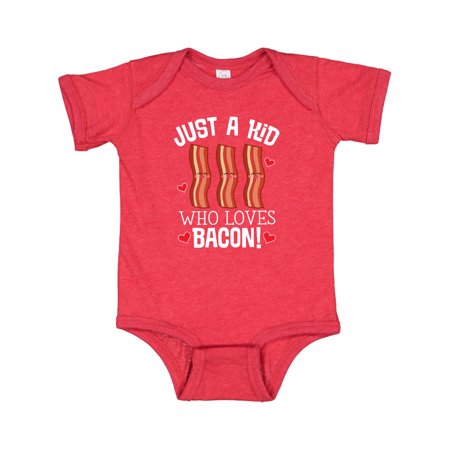 

Inktastic Just a Kid Who Loves Bacon Gift Baby Boy or Baby Girl Bodysuit