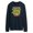 NAVY, variant on - Retro Pizza Graphic - Men's Long Sleeve T-Shirt